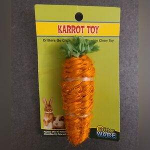 NIP - Carrot Chew Toy for Pets - Rabbits, Guinea Pigs